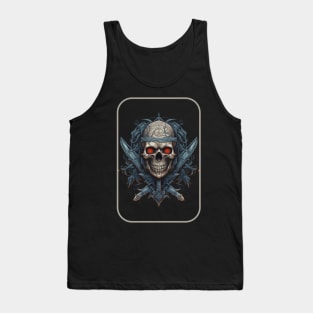 Skull with glowing eyes Tank Top